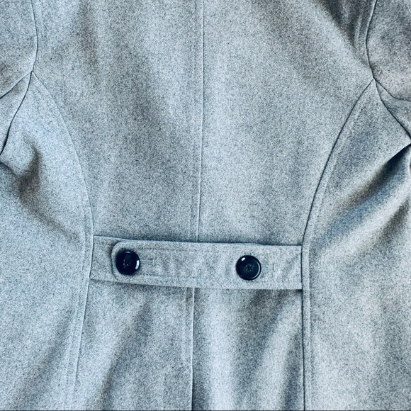 Old Navy Women’s Size S Classic Wool Peacoat Grey - Picture 6 of 7